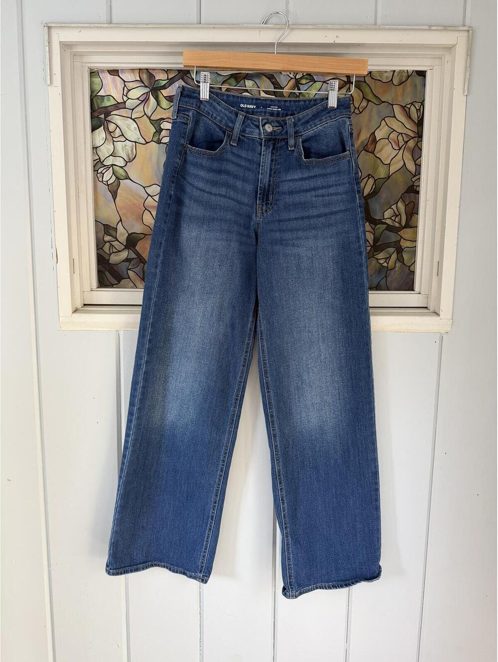 Old Navy Women's Wide Leg Blue Jeans size 4